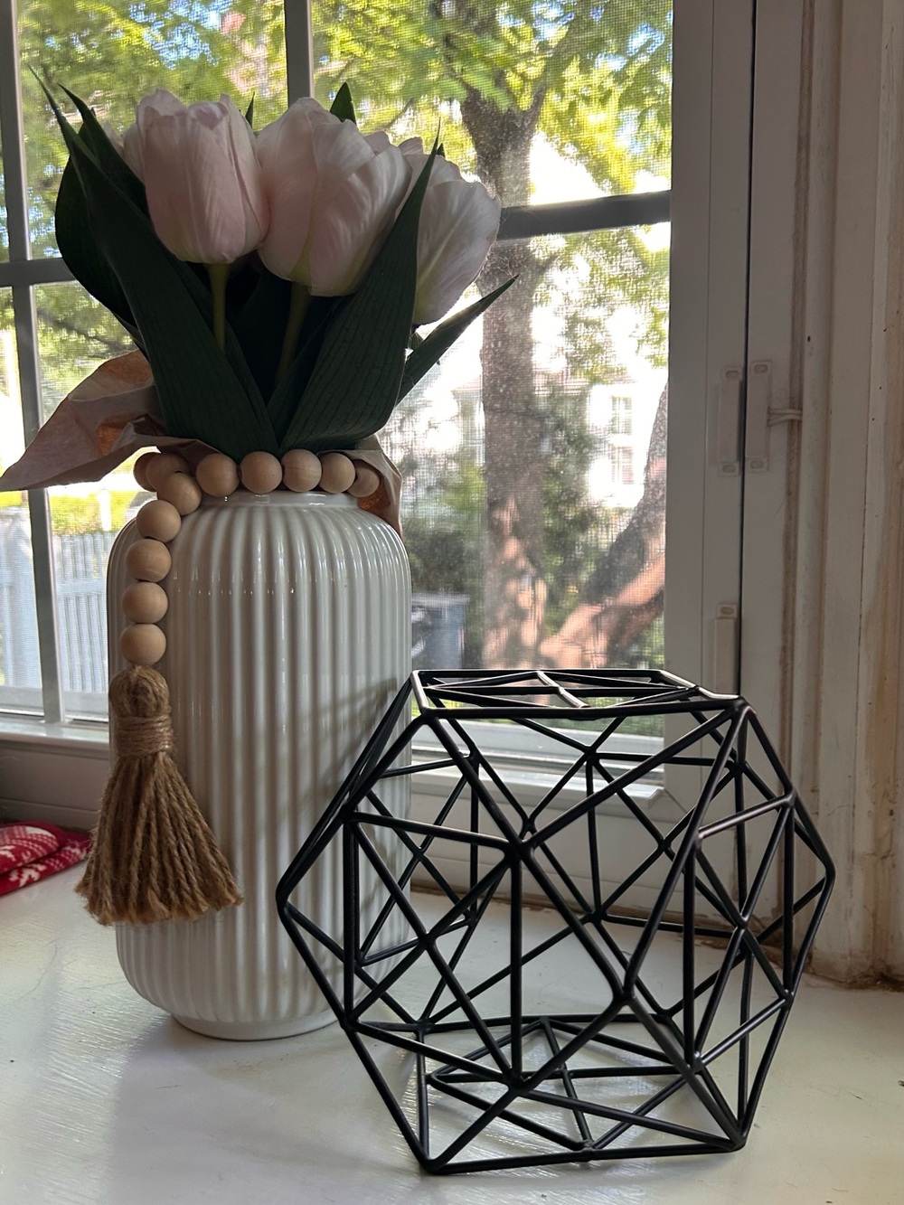 Modern Black Geometric Metal Home Decor